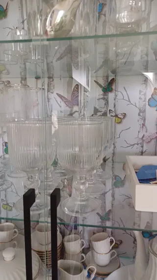 Vitrina expositora con puertas de cristal