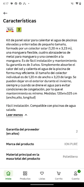 Calentador Solar Piscina Sunsmilie.
