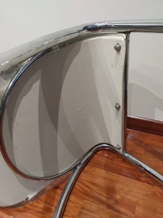 Sillas de comedor beige y plateadas (lote y unidad