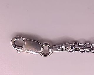 Pulsera de oro blanco 18k, 3,42gr, Ref. O-329.