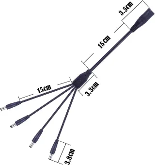 GTIWUNG 3 x 1 a 4 Cable del Divisor de la Energía