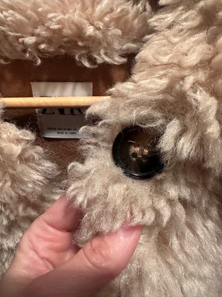 Abrigo pelo Zara Talla XS