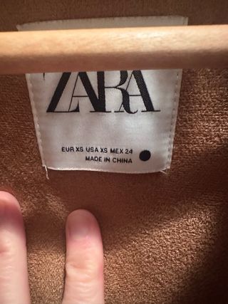 Abrigo pelo Zara Talla XS