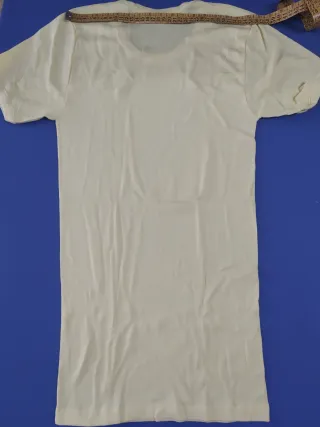 Camiseta interior manga corta amarilla