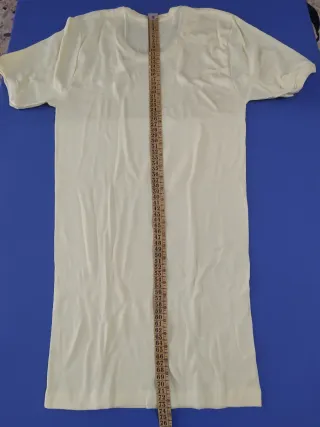 Camiseta interior manga corta amarilla