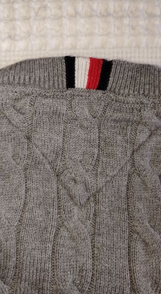 Jersey Tommy Hilfiger Gris Trenzado Talla S