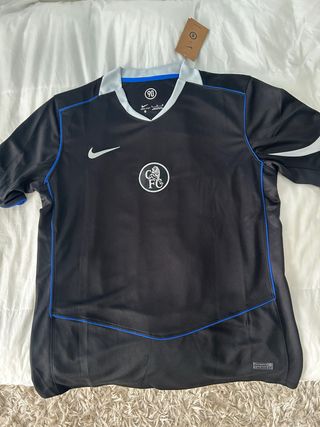 Camiseta Fútbol Chelsea Nike Negra y Azul