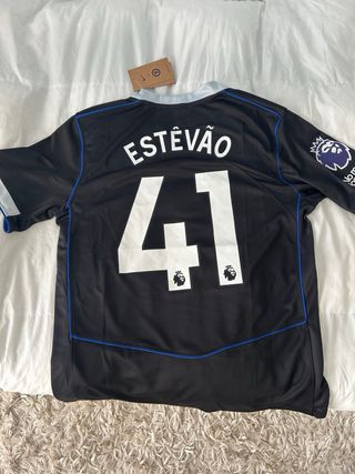 Camiseta Fútbol Chelsea Nike Negra y Azul