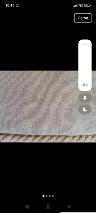 Cortinas beige con visillos