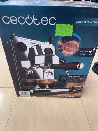 Cafetera Cecotec Espejo Madera 15 Bares