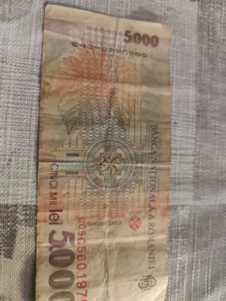 Billete 5000 Lei Rumanía 1979