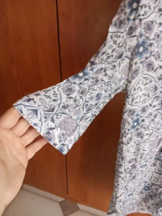 Camicia donna floreale manica 3/4 nuova