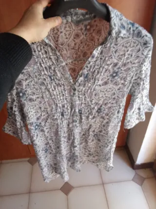 Camicia donna floreale manica 3/4 nuova