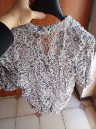 Camicia donna floreale manica 3/4 nuova