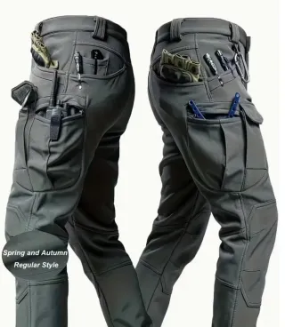 Pantalones Cargo de Trabajo Múltiples Bolsillos