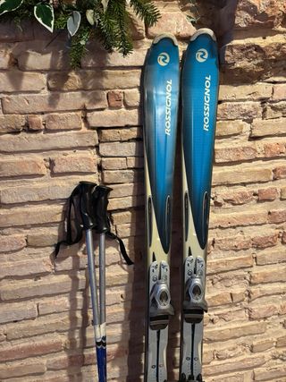 Esquís Rossignol con bastones 160 cm  poco usado