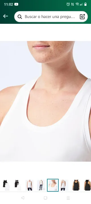 Camiseta de Tirantes Cruzados, Elástica y Técnica