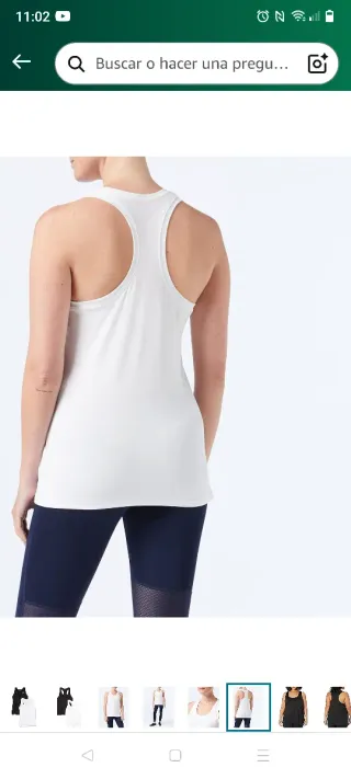 Camiseta de Tirantes Cruzados, Elástica y Técnica