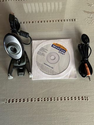 2 Cámaras Web Creative + CD Instalación