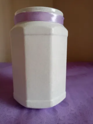 Barattolo Merry Christmas Angelo brillantini