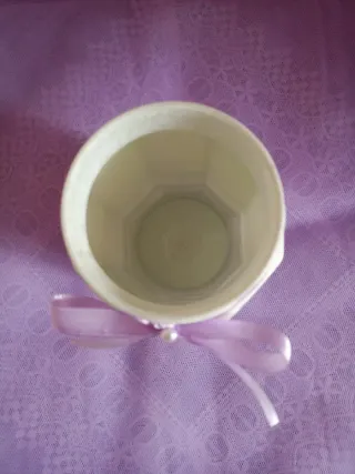 Barattolo Merry Christmas Angelo brillantini