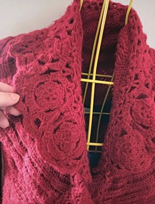 Giacca bordeaux lana e seta