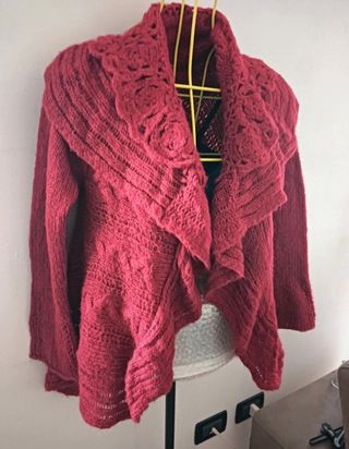 Giacca bordeaux lana e seta