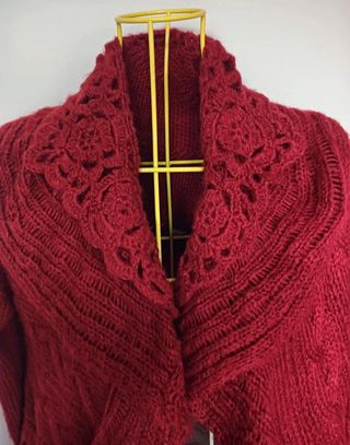 Giacca bordeaux lana e seta