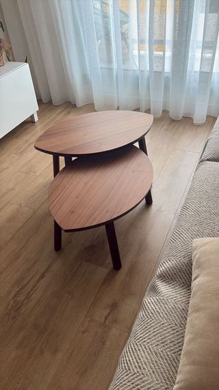 Juego 2 Mesas Nido Stockholm Ikea Nogal