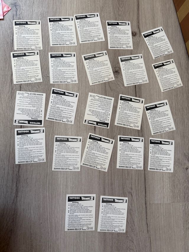 22 Tatuajes Panini Dragon Ball