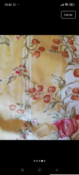 Cortinas con flores y visillos