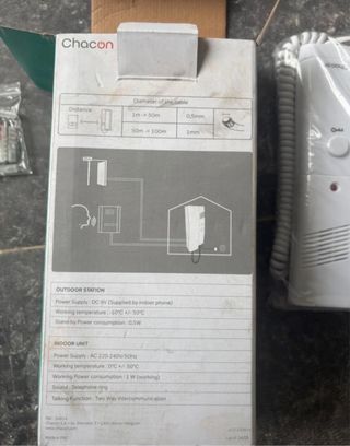 Interfone Chacon Audiophone 2 fios NOVO