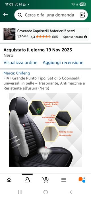 Foderine in pelle nuove