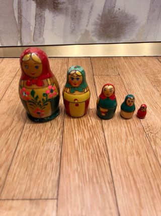 Matrioska vintage in legno