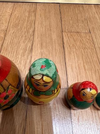 Matrioska vintage in legno