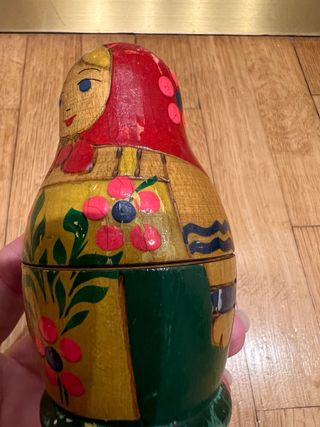 Matrioska vintage in legno