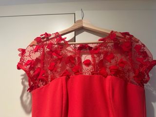 Vestido largo rojo boda