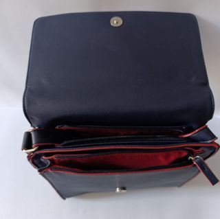 Bolso azul y rojo mujer