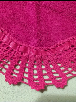 Asciugamani natalizi con pizzo