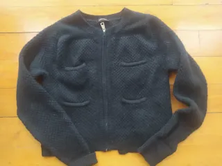 Chaqueta Bimba y Lola Negra Punto Cremallera