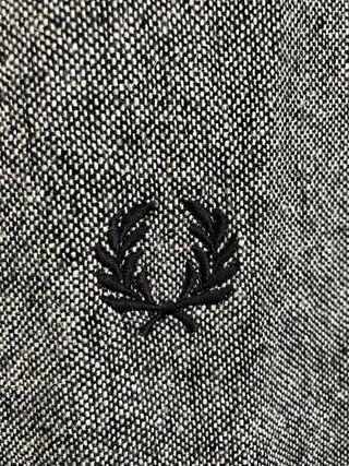 Chaqueta Fred Perry Lana Gris y Negra