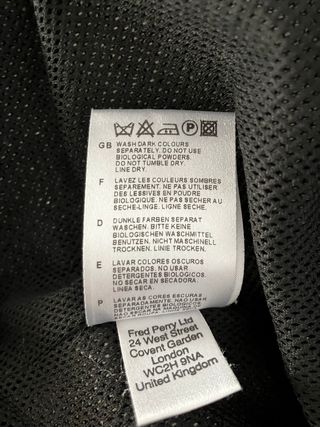 Chaqueta Fred Perry Lana Gris y Negra