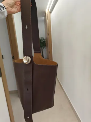 Bolso Loewe Pebble Bucket Marrón Chocolate