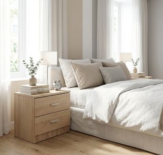 2 Mesitas de noche con 2 cajones - Cambrian