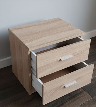 2 Mesitas de noche con 2 cajones - Cambrian