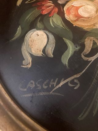 Coppia quadri natura morta olio su tela Masonite