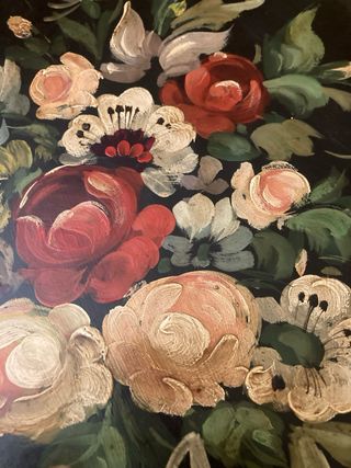 Coppia quadri natura morta olio su tela Masonite