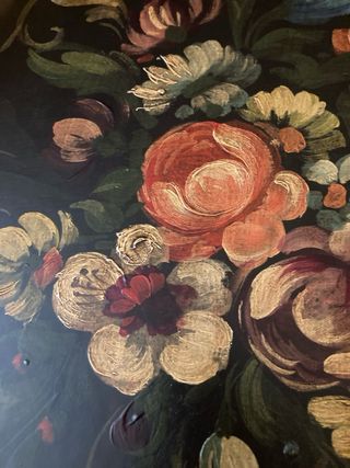 Coppia quadri natura morta olio su tela Masonite