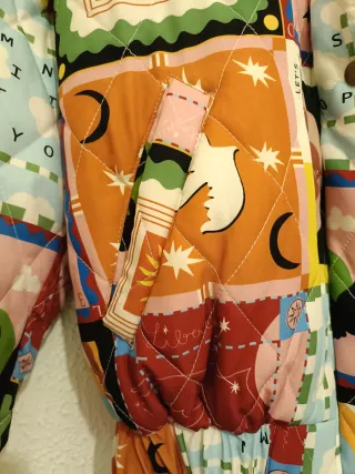 Cazadora mujer estampada