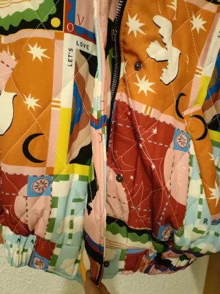 Cazadora mujer estampada